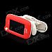 ENO ET-05A 1.2" Colored Display Clip-On Tuner for Guitar / Violin / Bass - Red + White (1 x CR2032)