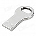 C002 Mini Key Style Stainless Steel USB 2.0 Flash Drive - Silver (8GB)