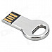 C002 Mini Key Style Stainless Steel USB 2.0 Flash Drive - Silver (8GB)