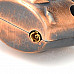 Snake Shaped Windproof Stainless Steel Butane Jet Lighter - Copper