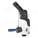 FS56 Head Rotatable Butane Jet Lighter - White + Black