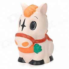 Hand Painted Cute Horse Shaped PVC Coin Money Bank