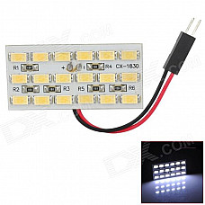 D13010906X T10 + Festoon 5.76W 468lm 18-SMD 5630 LED White Car Dome Light