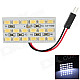 D13010906X T10 + Festoon 5.76W 468lm 18-SMD 5630 LED White Car Dome Light