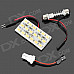 D13010906X T10 + Festoon 5.76W 468lm 18-SMD 5630 LED White Car Dome Light