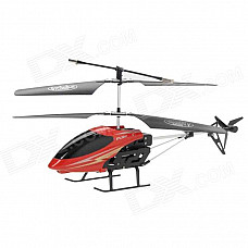 Rechargeable 1100mAh 2-CH IR R/C Helicopter w/ Remote Controller + EU Plug - Red