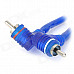 RCA Male to Male Car Audio Speaker Connection Cable - Blue (4.5m)