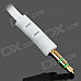 3.5mm Male to Male Audio Connection Flat Cable - White (1m)