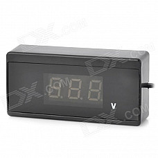 1.4" LCD Car Digital Wired Voltmeter - Black (DC 9~30V)