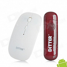 DITTER R8 Android 4.0 Google TV Player w/ Wireless Mouse / 1GB RAM / 4GB ROM / Wi-Fi - Wine Red