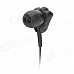 Cat Paw Pattern In-ear Earphone for MP3 / MP4 / Cellphone / Computer + More - Black + White (115cm)