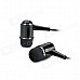 SE08 3.5mm Plug In-Ear Stereo Earphone - Black (125cm-Cable)