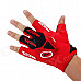 CE-03B Professional Anti-Slip Breathable Half-Finger Riding Gloves - Red + Black (Size M)