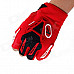 CE-03B Professional Anti-Slip Breathable Half-Finger Riding Gloves - Red + Black (Size M)