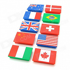 FuNi CT-339 National Flag Pattern Magnets (10 PCS)