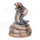 Cobra Shaped Blue Flame Butane Gas Windproof Lighter - Bronze + Black