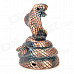 Cobra Shaped Blue Flame Butane Gas Windproof Lighter - Bronze + Black