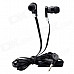 LANGSTONE JV-02 Stereo In-Ear Earphones w/ Microphone + Clip - Black + Silver