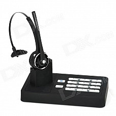 Q-T1 Bluetooth v2.1 2-in-1 Headphone Telephone Set - Black + Silver