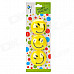 Funny Smiley Face Style Fridge Magnet - Yellow (3 PCS)
