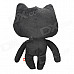 SY008 Car Decoration Cartoon Cat Toy Throw Pillow with Noctilucent Eyes - Black + White + Blue