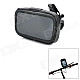 Universal Motorcycle Water Resistant Bag + Holder Set for 4.3"~5" GPS / Cell Phone - Black