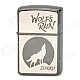 ZORRO Z9700 Wolf's Rain Cartoon Pattern Windproof Kerosene Oil Lighter - Grey