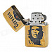 ZORRO Z2010B Che Guevara Image Pattern Windproof Kerosene Oil Lighter - Black + Golden