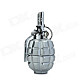 827 Grenades Shaped Alloy Lighter w/ Keychain - Silver