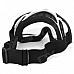 T815-18 Racing Motorcycle Skiing Protection Sunglasses Goggles - Black + White