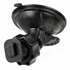 HongChuang XQ55-D 360 Degrees Adjustable ABS Suction Cup Mount Stand for GPS / Car DVR - Black