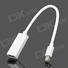 CY-01 Thunderbolt DisplayPort 20 Pin Female to HDMI Female Video Adapter Cable - White (20cm)