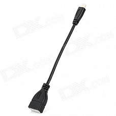 Millionwell Micro HDMI Male HDMI Female Cable - Black (17cm)