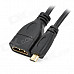 Millionwell Micro HDMI Male HDMI Female Cable - Black (17cm)