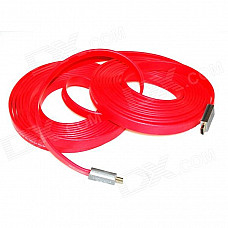 ULT-unite C5 HDMI V1.4 Male to Male Digital Audio / Video Flat Cable - Red (10m)