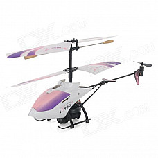 3.5-CH 2.4GHz Radio Control R/C Helicopter w/ Gyro - White + Purple + Pink