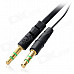 Flat 3.5mm Male to Male Stereo Aux Car Audio Cable for Iphone+ Ipod + More - Black (100cm)