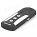 Universal Sunvisor Bluetooth V3.0 Handsfree Speakerphone for Cellphone - Black + Silver