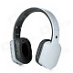 DWH260 Rechargeable 2.4G Wireless Digital Headphones w/ Microphone - White + Grey