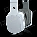 DWH260 Rechargeable 2.4G Wireless Digital Headphones w/ Microphone - White + Grey