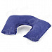 U-Style Air Inflatable Car Neck Pillow Cushion - Deep Blue