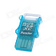 High Speed 480Mbps USB 2.0 MicroSD / TF Card Reader - Translucent Blue (Max. 64GB)