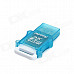 High Speed 480Mbps USB 2.0 MicroSD / TF Card Reader - Translucent Blue (Max. 64GB)