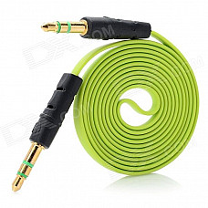 3.5mm Male to 3.5mm Male Stereo Audio Cable for Cell Phones / Speakers - Green (100cm)