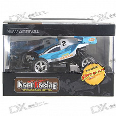 Remote Controlled R/C Rechargeable Racing Kart Car with Desktop Stand (35MHz)