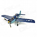 Art Tech F6F Hellcat 4-CH 2.4GHz Radio Control Folding Wing R/C Model Airplane w/ Transmitter - Blue