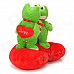 Sweat Kiss Frog Couple Doll Valentines Gift - Red + Green