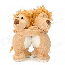 Lovely Lions Couple Doll Decoration - Beige