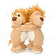 Lovely Lions Couple Doll Decoration - Beige