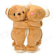 Lovely Bear Couple Doll Decoration - Brown